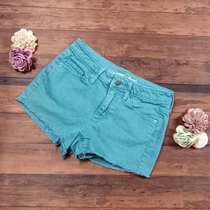 Universal Thread Blue Gray Denim High Rise Shortie‎ Shorts Size 0